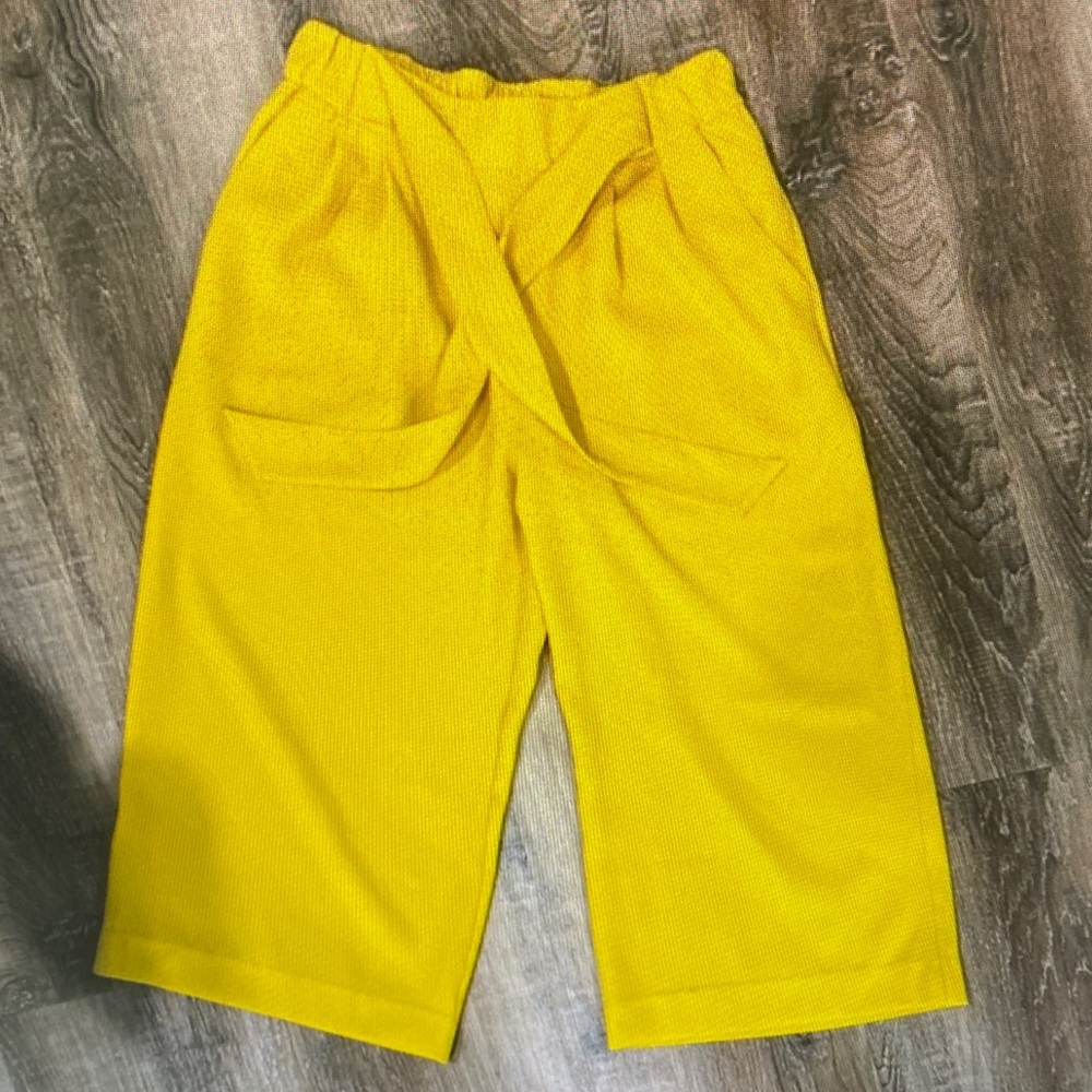 lululemon athletica Kids Bright Yellow Wide-Leg Elastic Waist Bottoms